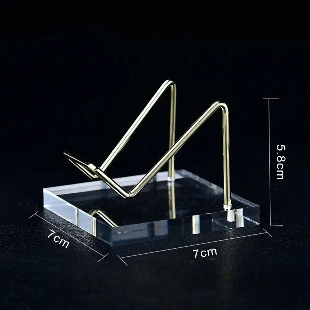Display Stand for Collectors Acrylic Rack Sturdy Stone Display Rack Compact Acrylic Holder for Collectors Durable for Showcasing