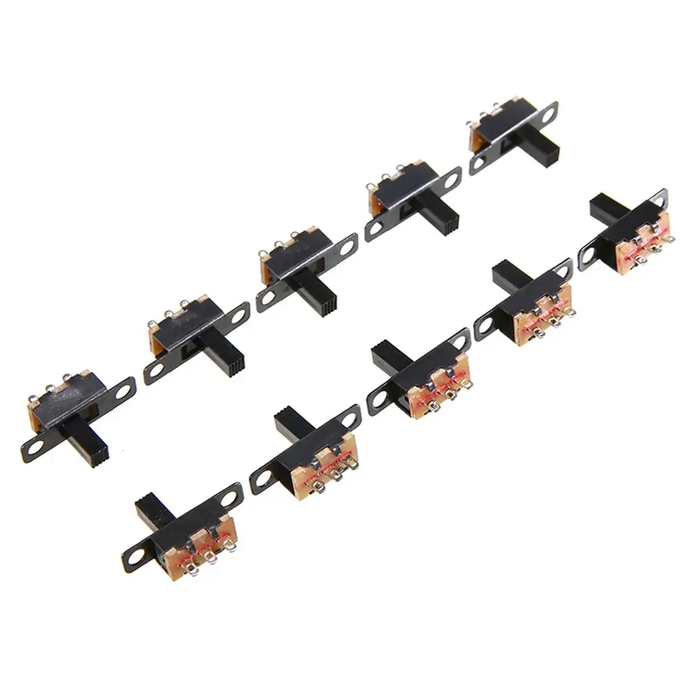 20Pcs Durable Black Miniature Slide SPDT 3 Pin Toggle Switches Switch Electrical Component