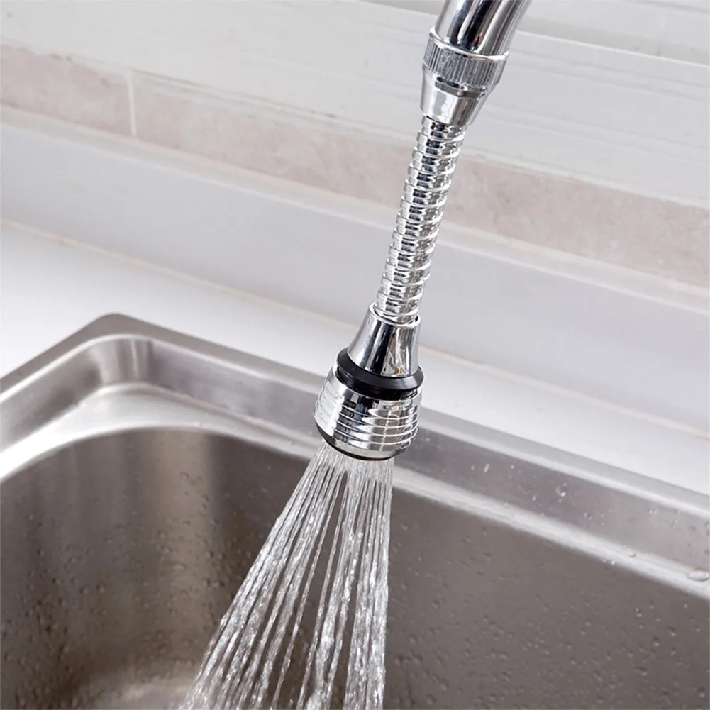 Bathroom Kitchen Sink Faucet Sprayer Extender Faucet Head Faucet Nozzle Tap Aerator 360° Swivel Replacement Rotation