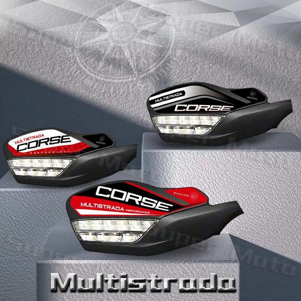 Motorcycle Handguard Protection Sticker Shield Hand Guard Decal Waterproof For Multistrada 950 1200 1260 1260s Enduro V2