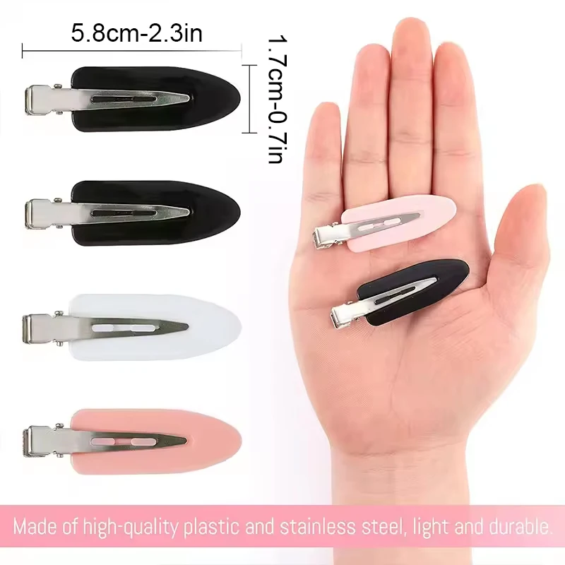 10/20 Buah Jepit Rambut Berbentuk Daun Tak Terlihat untuk Wanita Aksesori Rambut Sederhana untuk Rias Poni