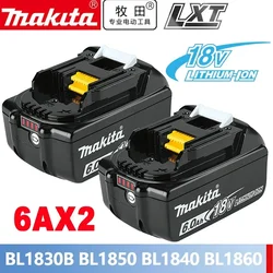 100% Original Makita 6Ah/5Ah/3Ah/9Ah Makita 18V Battery BL1830B BL1850B BL1850 BL1840 BL1860 BL1815 Replacement Lithium Battery