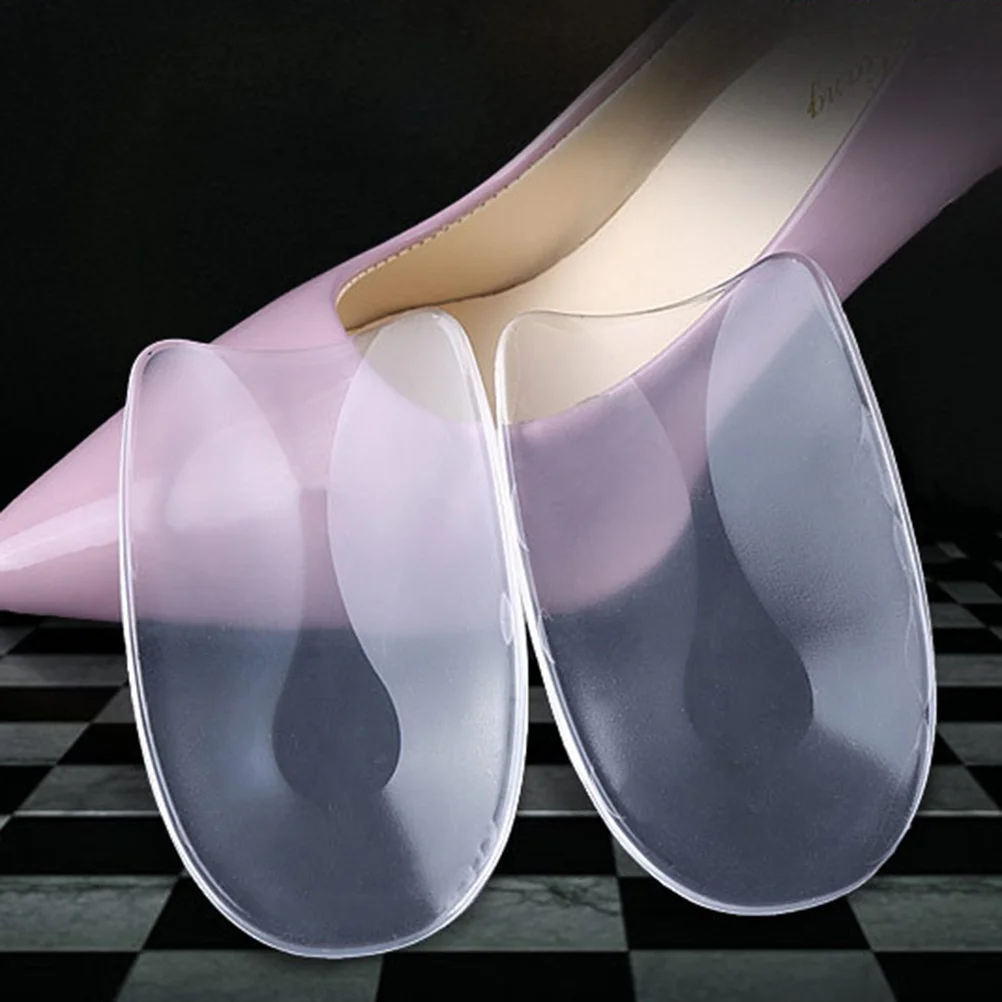 

1Pair Silicone Gel Heel Pads U Shape Flexible Antibacterial Cushion Plantar Fasciitis Pain Relief Heel Spur Correction