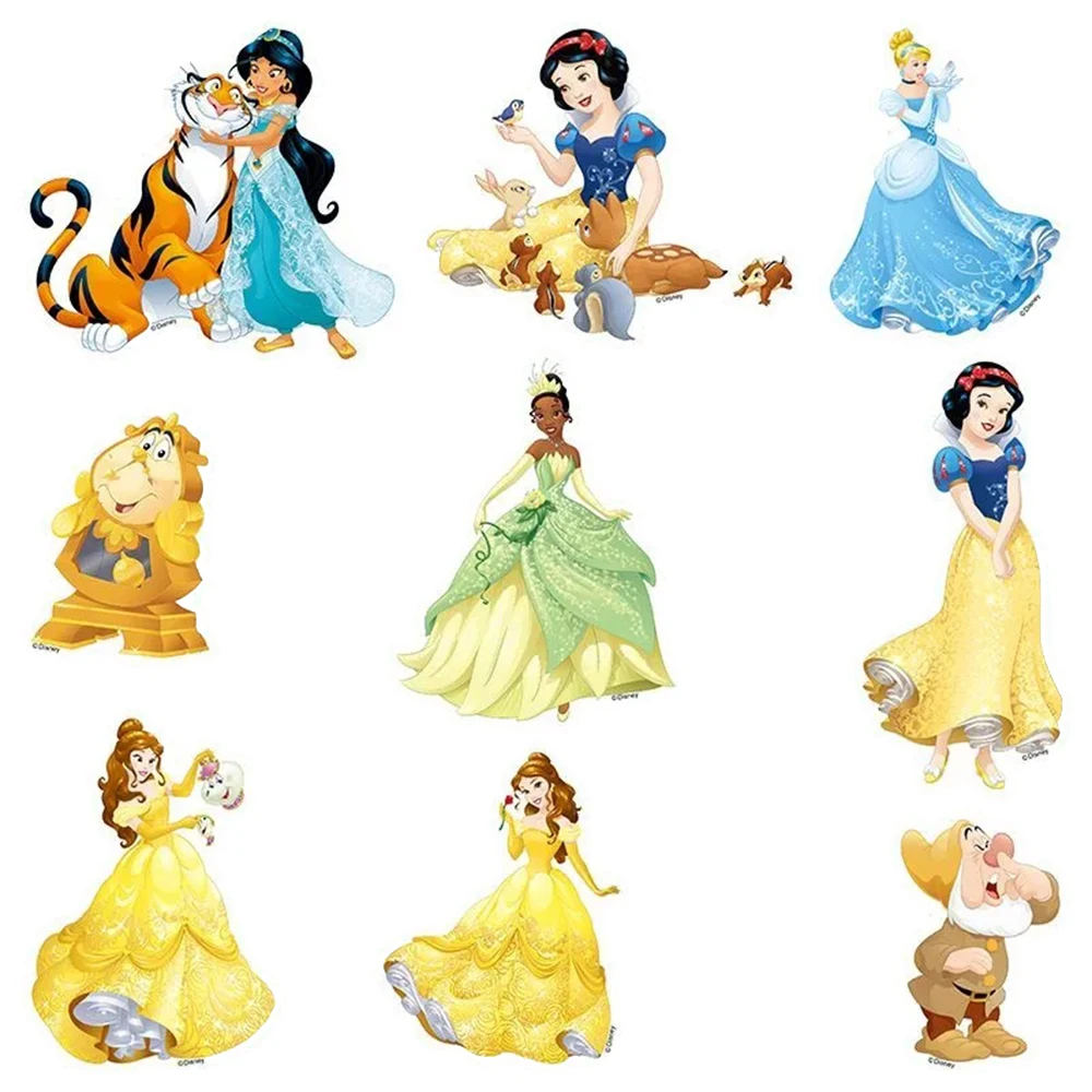 10/30/50/100pcs Kawaii Disney Anime Princess Stickers Cute Rapunzel Snow White Belle Cartoon Decal Phone Guitar Suitcase Sticker