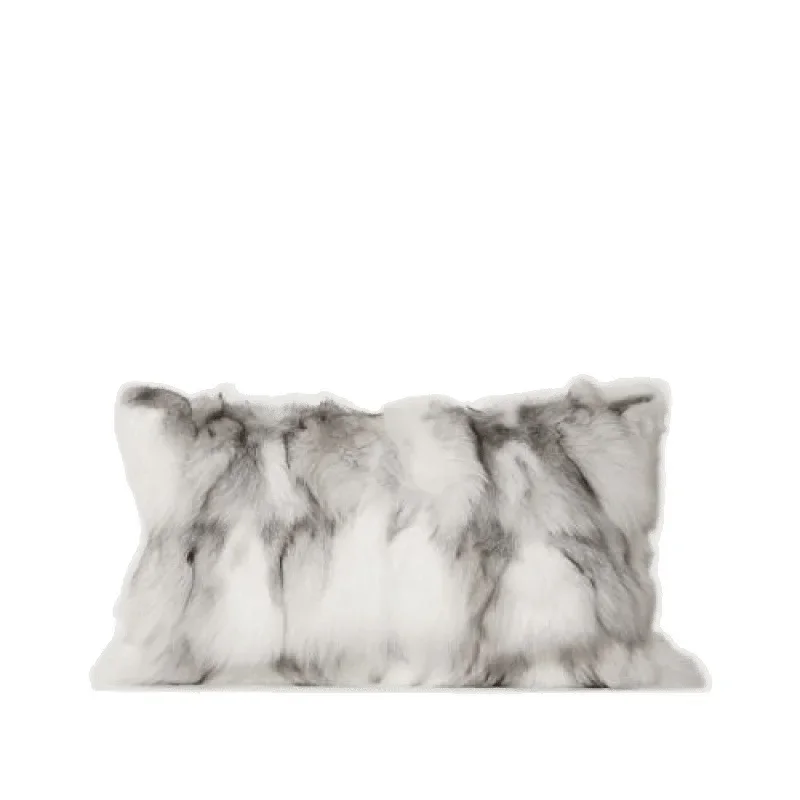 

Modern light luxury gray coffee throw pillow combination model room hotel villa model room sofa pillow waist pillowcase home