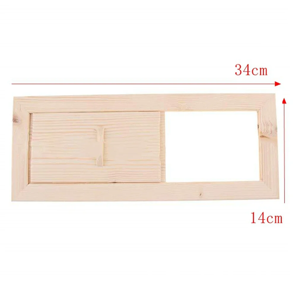 Sauna Ventilation Flap Exhaust Air Slide Wood Valves For Window For Steam Room Adjustable Ventilation Plate