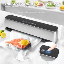 Automatic Vacuum Sealer Machine 125W Hands Free Pressing Vacuum Sealer Machine LED Touch Panel Vacuum packaging Machine