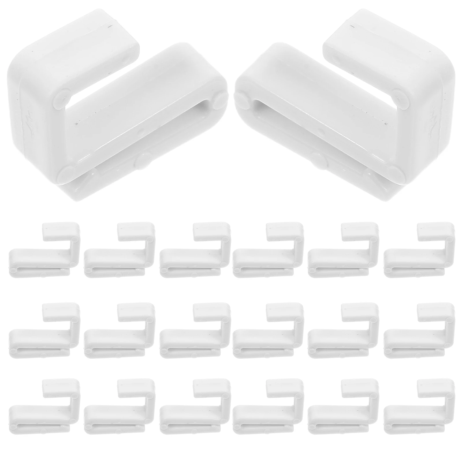 

Plastic S Hooks Solid Bar Flat Strip Nail Free Black Multipurpose Hooks for Garment Racks Bathrooms Wardrobes Offices-Compatible