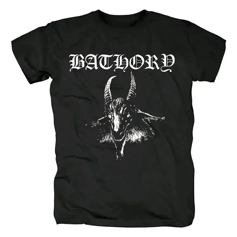 Bathory Hip Hop motocicleta calle alta calidad hombres y mujeres negro Metal Venom camisetas ropa de mujer moda