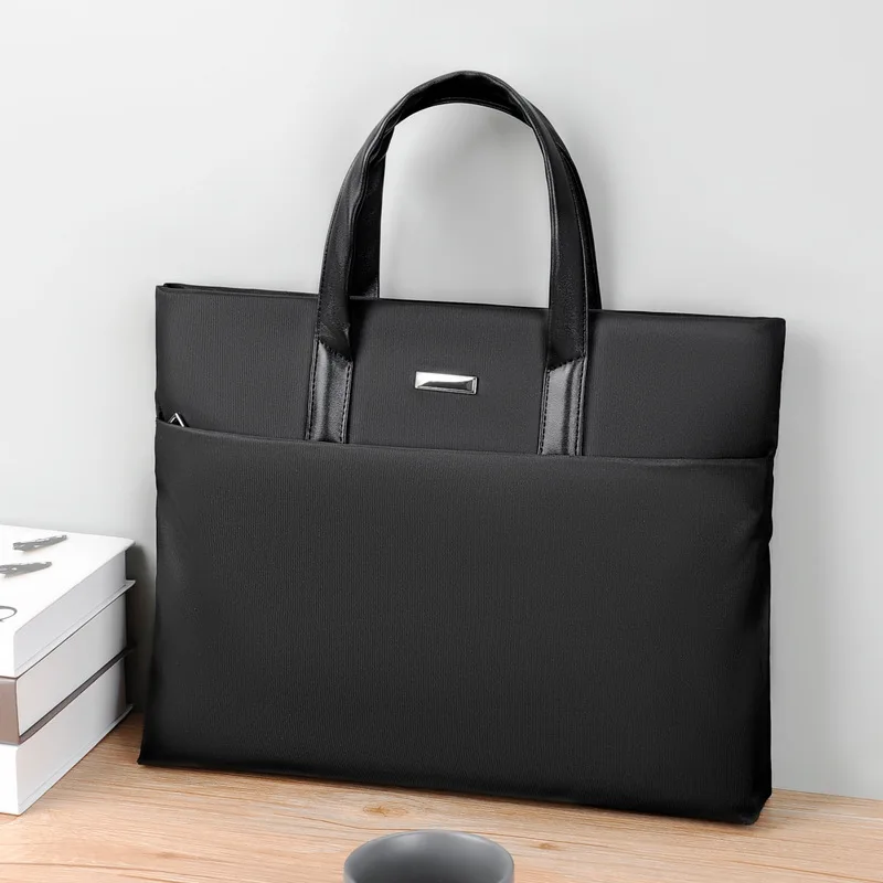 Pochette da uomo borsa leggera, borsa per Laptop per Computer portatile di grande capacità, valigetta a tracolla Casual