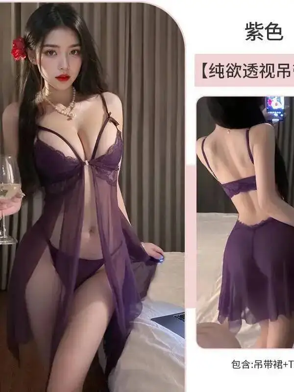 Sexy transparente botão frontal aberto frente camisola quente vestido transparente elegante tanque mini vestido quente decote em v topos 2025 novo vyql