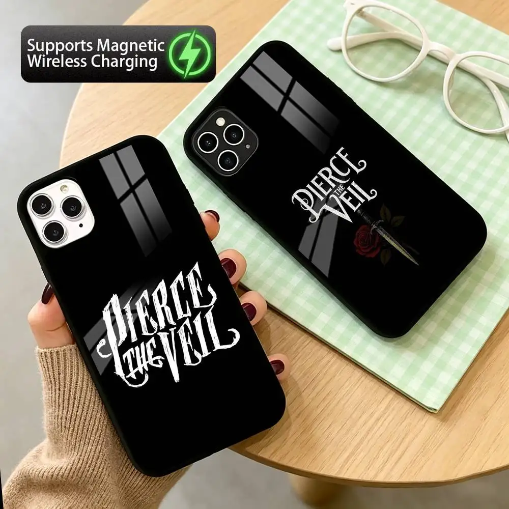 P-Pierce The V-Veil Band  Phone Case For iPhone17,16,15,14,13,12,11 Plus,Pro Supports Magnetic Wireless Charging