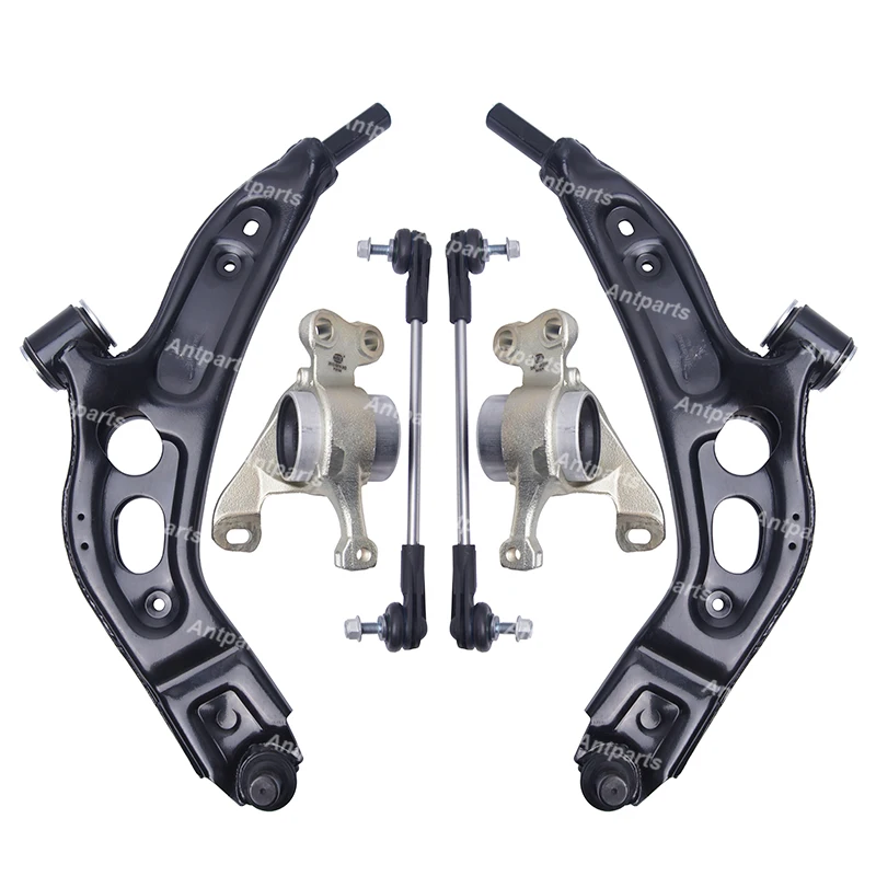 6Pcs Auto Parts Front Lower Suspension Control Arm For MINI Cooper One John Cooper F55 F56 F57 2013- 31126879841 31126879842