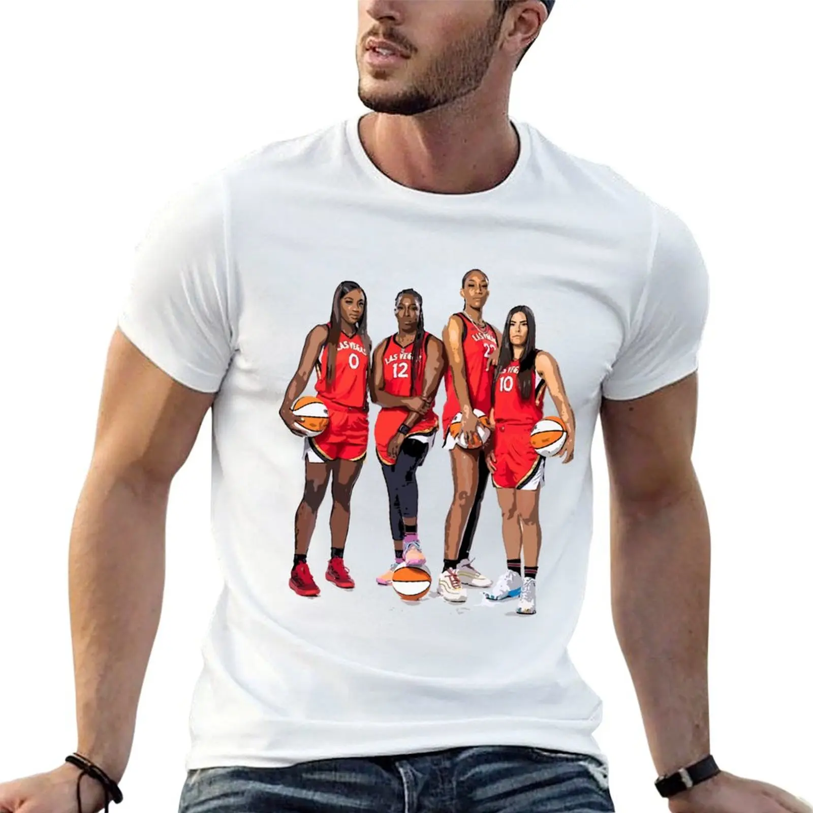 

Футболка Las Vegas Aces, мужские футболки, высококачественные роскошные брендовые футболки с рисунком для мужчин, футболка