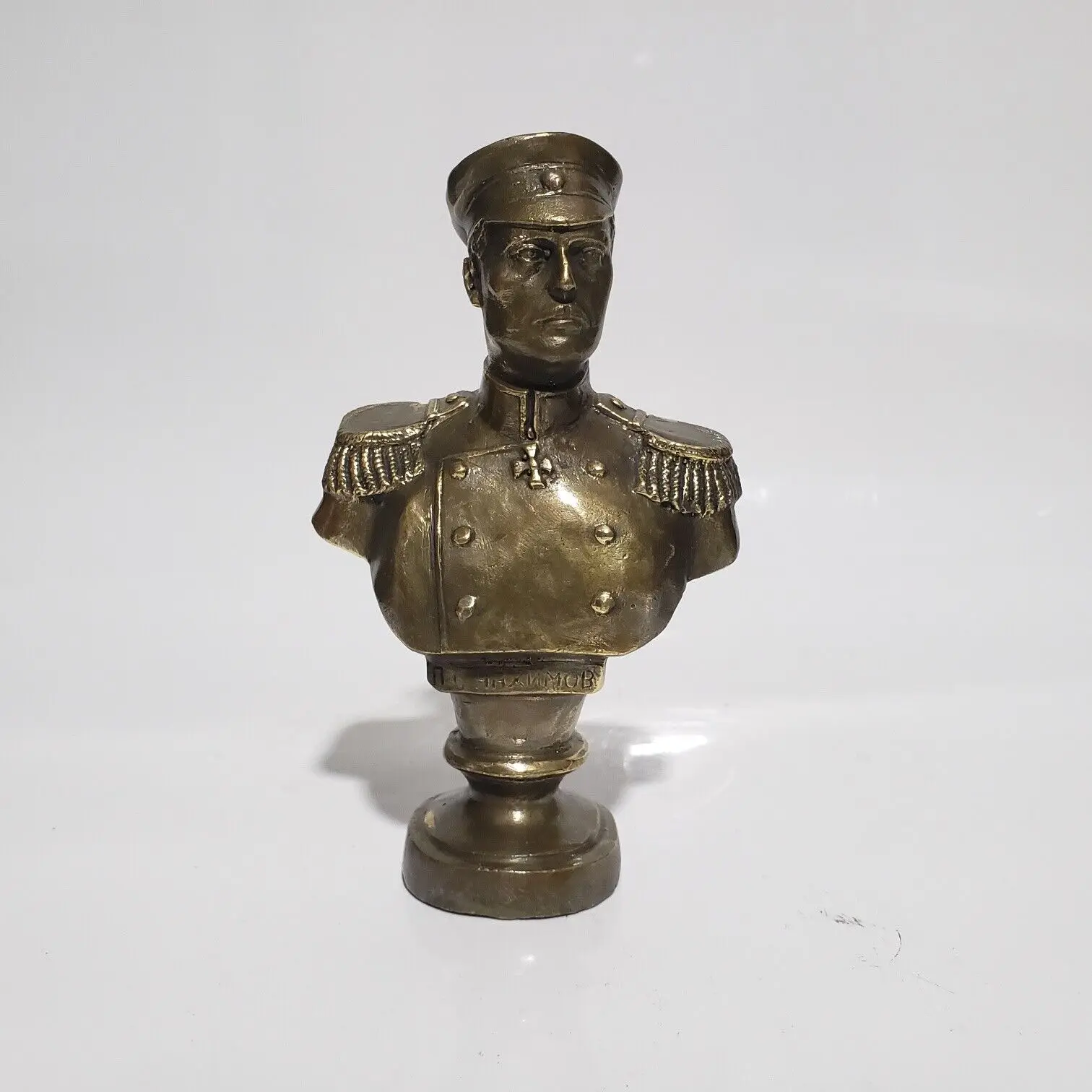 

17 cm Chinese Brass Nakhimov man Statue Bronze Nakhimov Statue sculpture