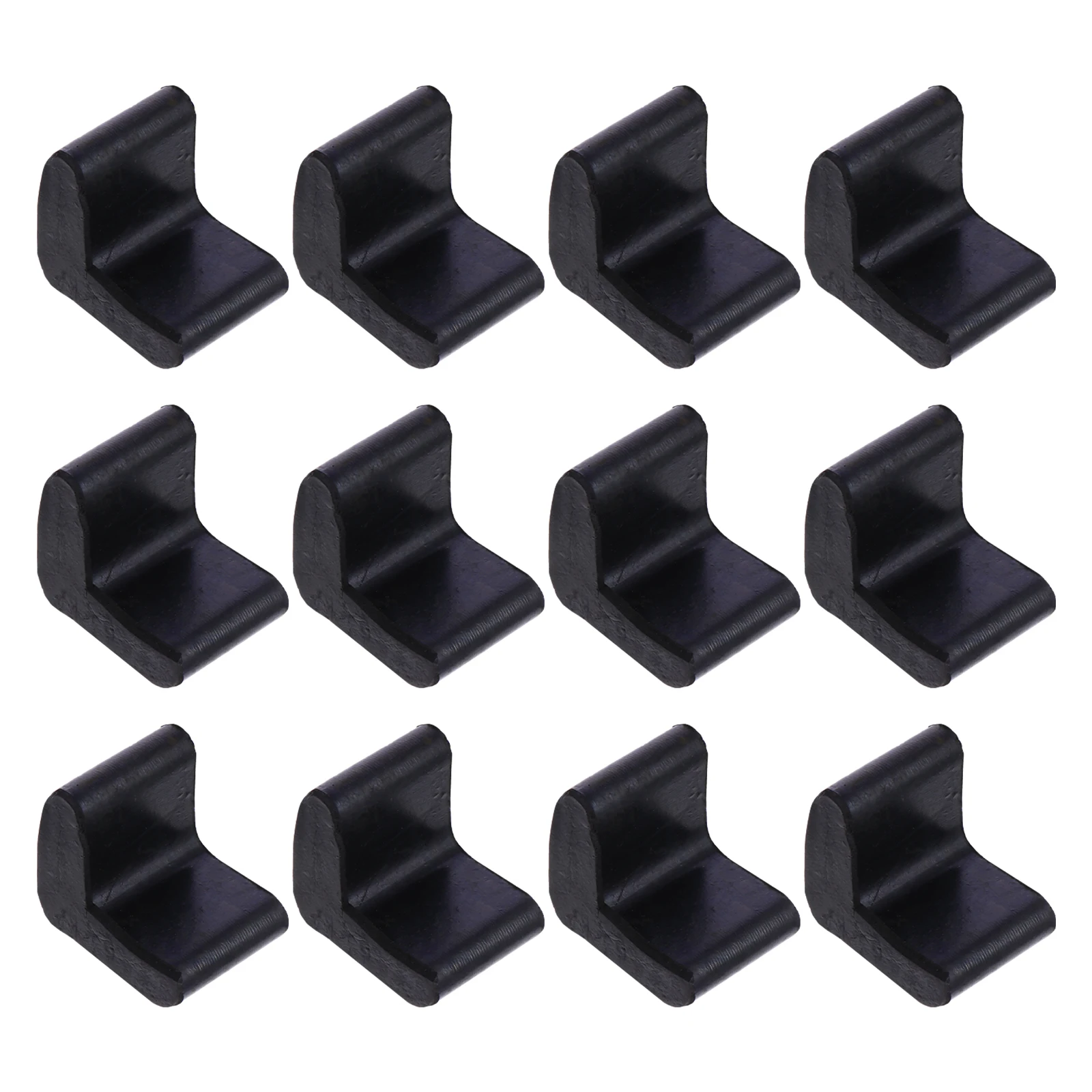 

30pcs 25x25 Anti Slip Rubber Feet Cover Furniture Pad Hardwood Floor Protector Angle Iron Foot Wearproof Noise Reducing