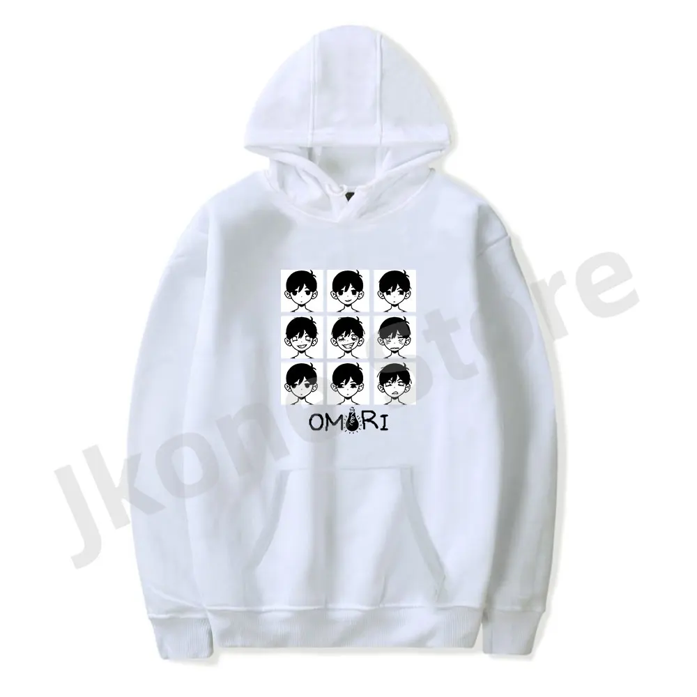 Omori Hoodies Game Merch Print Women Men Fashion Casual Harajuku Long Sleeve Sweatshirts