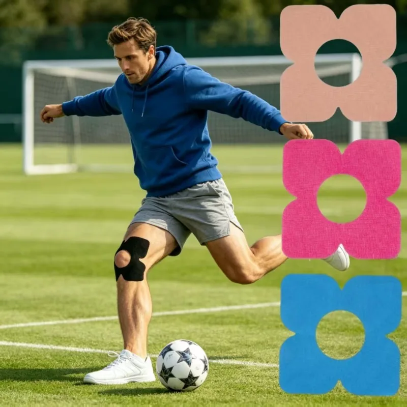 Waterproof Elastic Kinesiology Tape | Pre Cut Muscle Sports Tapes for Knees, Breathable Knee Support Stickers Comfort Stability