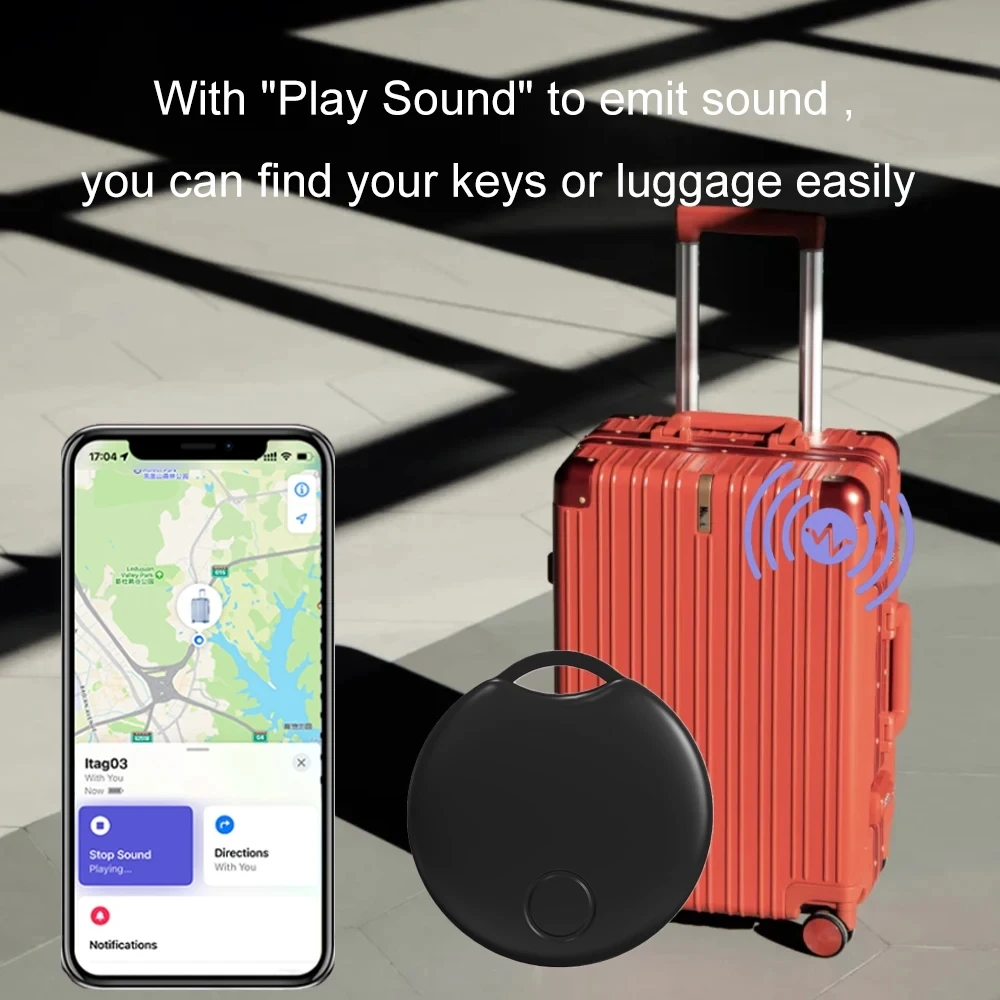 GPS Locator Key Finder Smart Wireless Tracker Pairs With Find My (for IOS Only) Bags Wallets Anti-Lost Smart Tag Item Finder