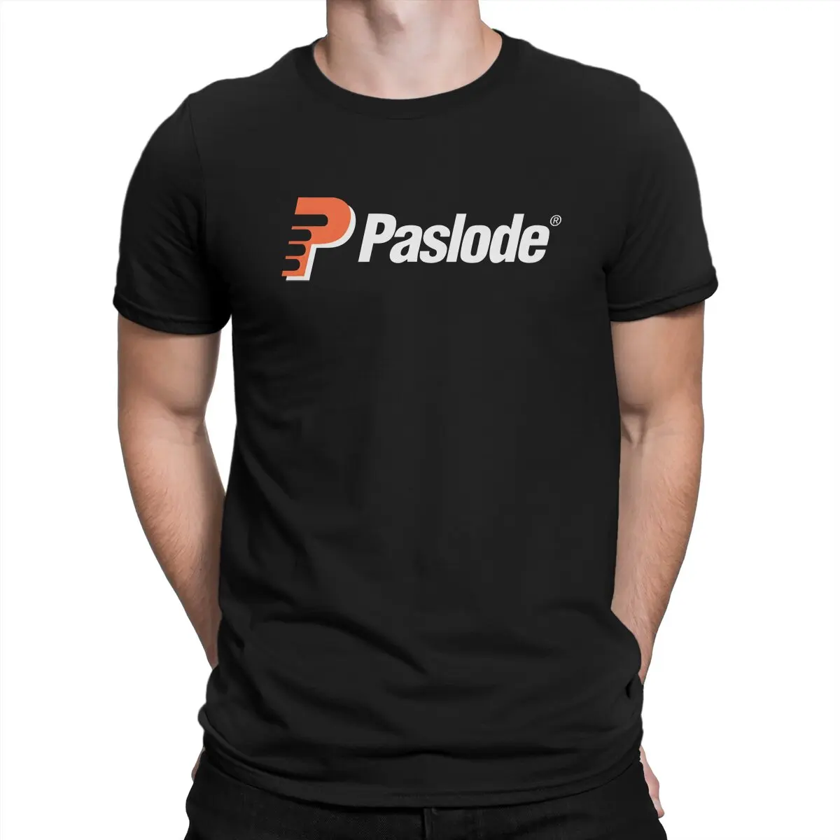 Men's T-Shirt Stapler Paslode Vintage Pure Cotton Tees Short Sleeve Paslode T Shirts Round Collar Tops Gift Idea