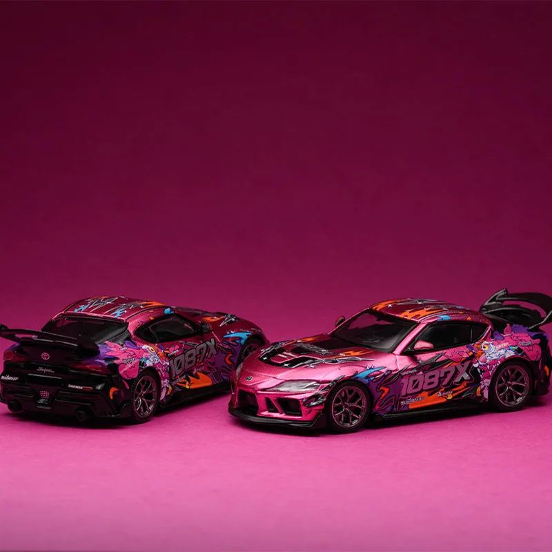 1:64 XCARTOYS 2025 North Exhibition Limited EVA S13 modèle de voiture en alliage moulé sous pression, ornement décoratif pour adultes, jouet pour enfants.