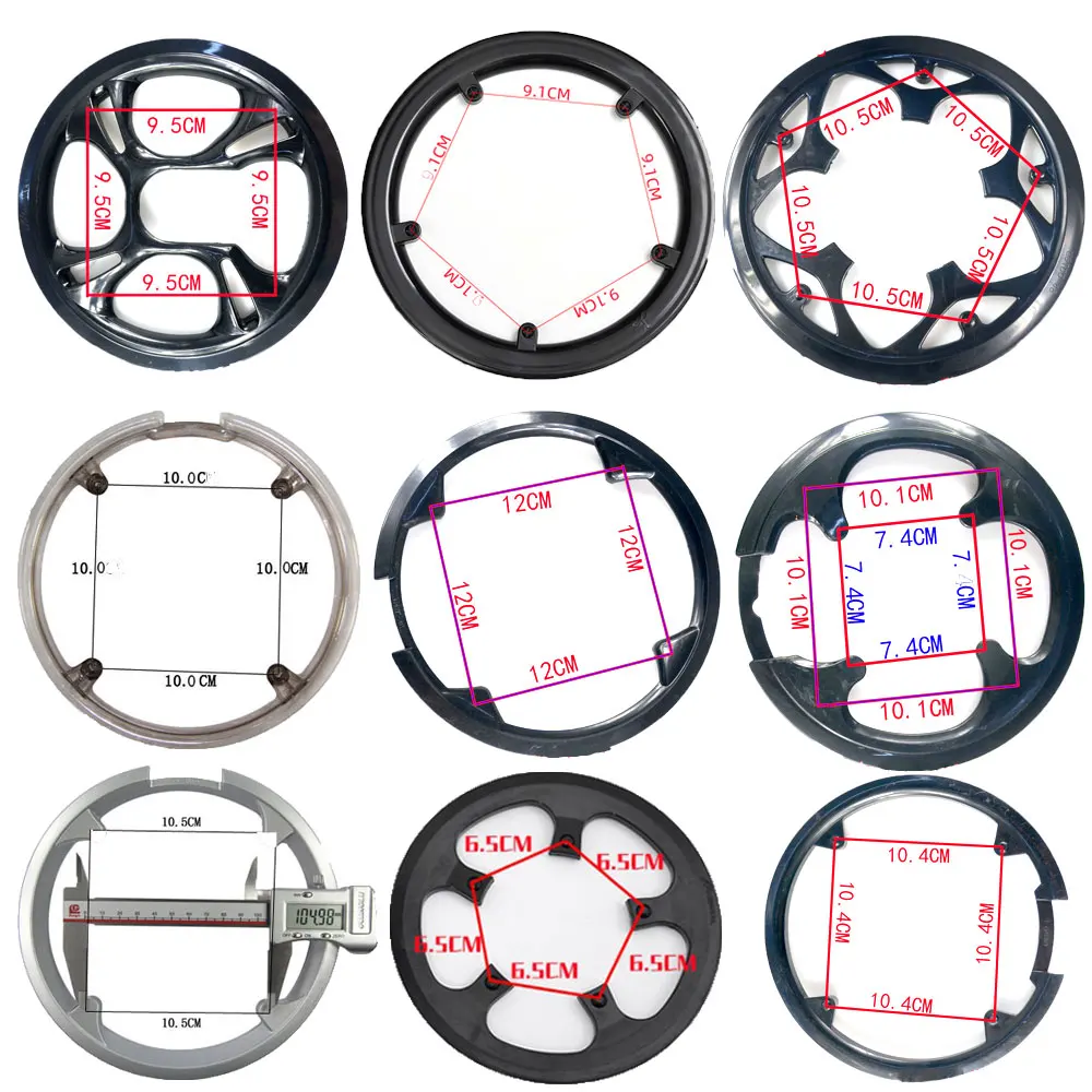 MTB Bici Da Strada Pignone di Protezione 40 42 44 46 48 50 52T Guarnitura Manovella Guard Protector Bike Catena Ruota Anello di Copertura In Plastica