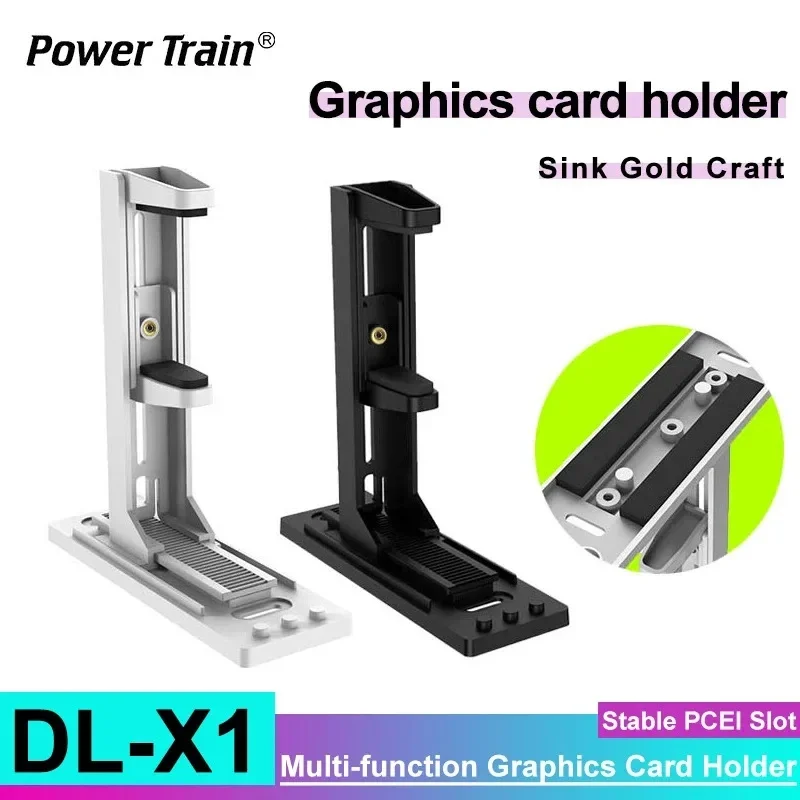 

Power Train DL-X1 Multi-function Graphics Card Holder Non Magnetic Strong Vertical Support Desktop Computer Display Card Rack