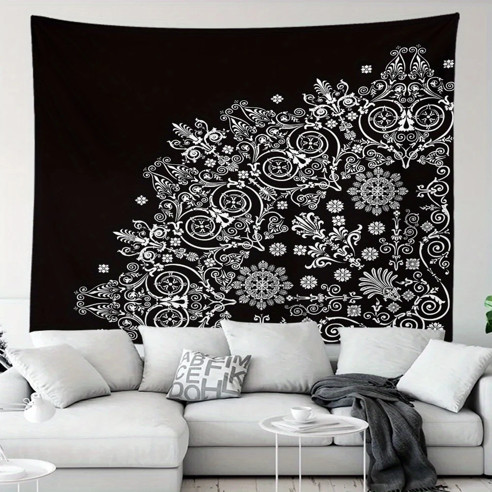 

Ornate Floral Tapestry Background Cloth Hanging Cloth Bedroom Bedside Decorative Wall Cloth Rental Dormitory Tapestry