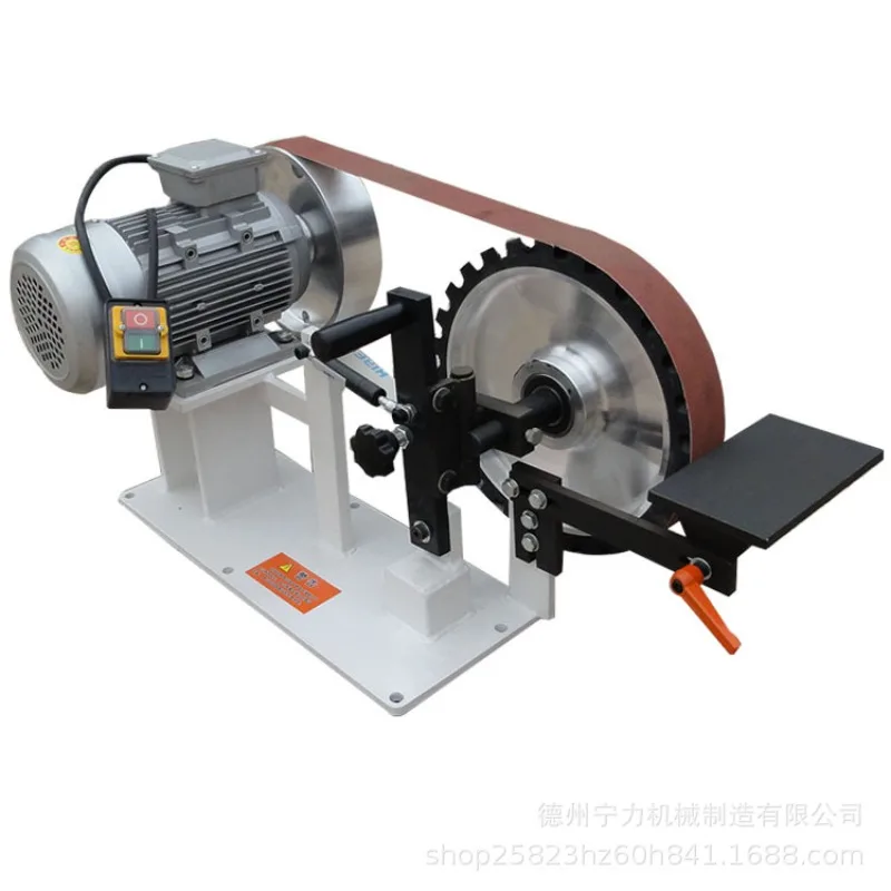 Lijadora de ruedas de goma de escritorio eléctrica Lijadora de banda de alta velocidad Lijadora de desbarbado de piezas metálicas de hardware