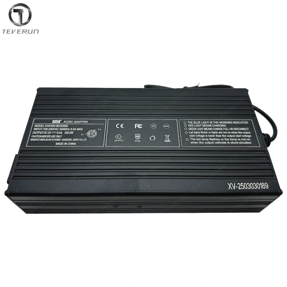 Official New Teverun Blade 67.2V 6A Fast Charger Only Suit 60V Blade GT+ II Blade Mini Ultra Fighter 11/11+ /Mini Pro Part