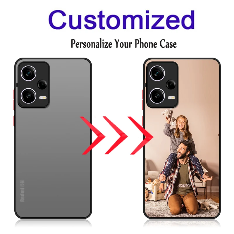 Customized Case For Xiaomi Redmi Note 12 11 10 Pro 11s 10s Mi 10T 11T 12T Poco X5 X4 M4 Pro 5G Design Picture  Matte Hard Cover