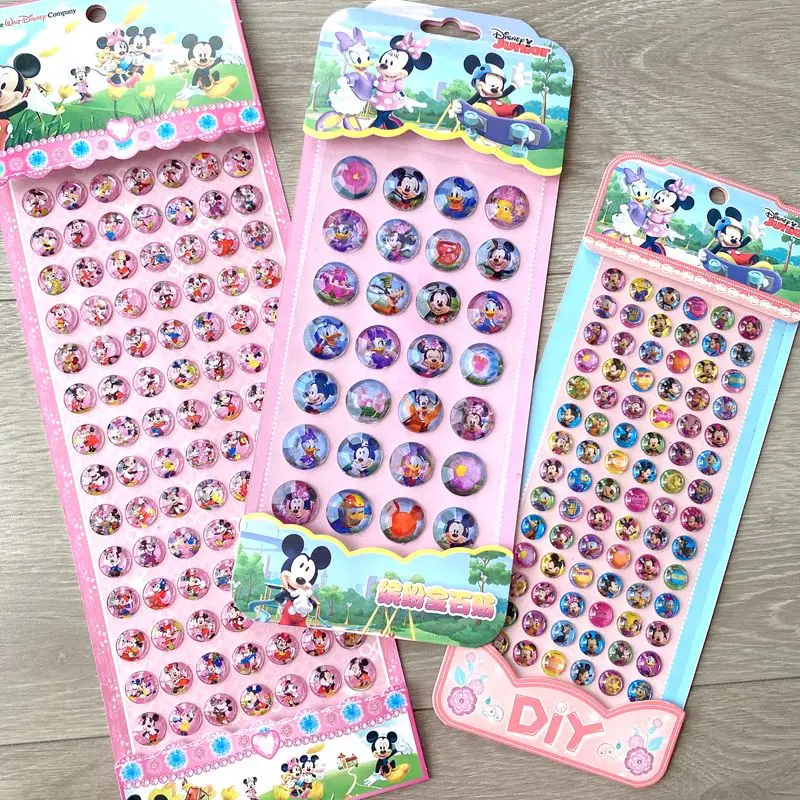 

Disney Микки Маус Kawaii Минни Маус алмазные наклейки милые мультяшные справочники Diy материал наклейки друзья подарки на день рождения