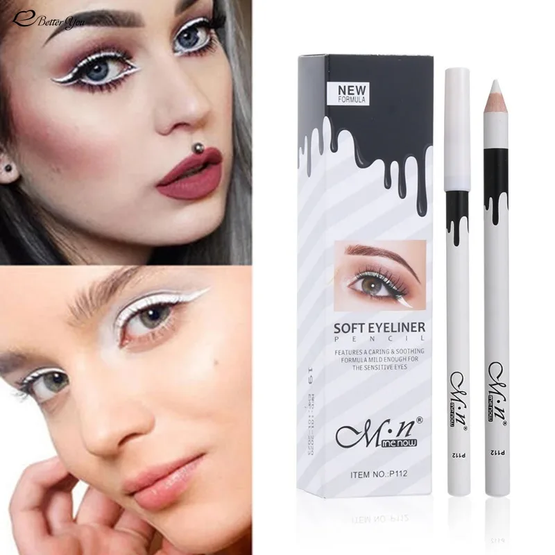 1pc neue weiße Eyeliner Make-up glatt leicht zu tragen Augen Aufheller wasserdichte Mode Augen Liner Stifte Augen Make-up Eyeliner Stift