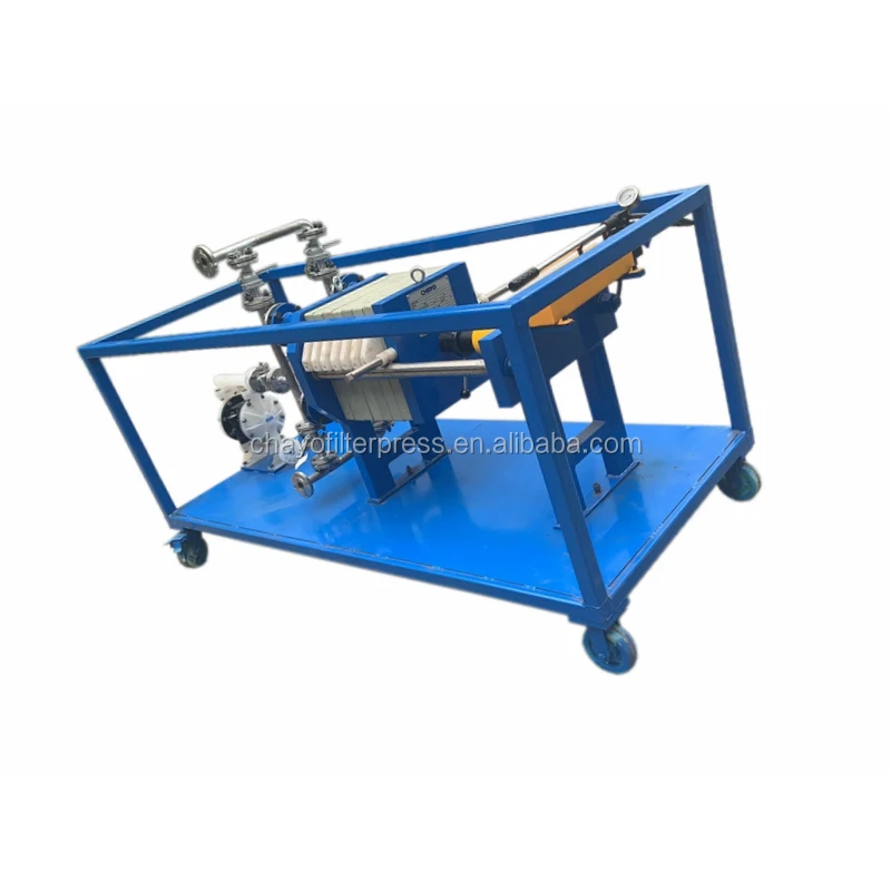 China High Quality Small Size Manual Plate and Frame Laboratory Filter Press, for Sewage Sludge Dewatering, AliExpress Best