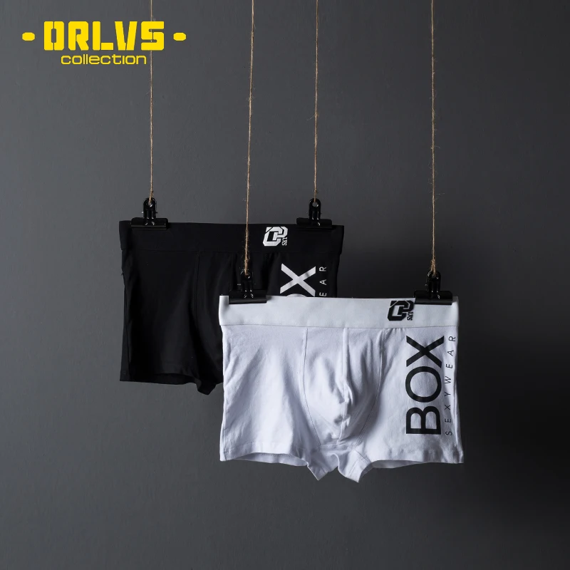 ORLVS Brand men underwear boxer cotton mens underpants comfortable underwear male panties breathable U Pouch men shorts for gay