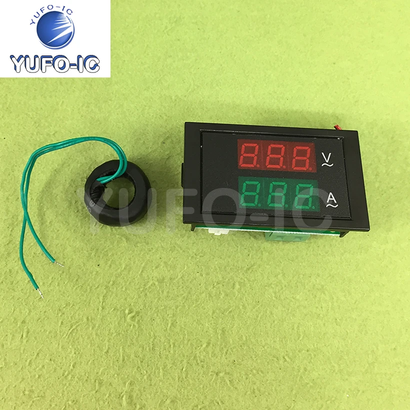 Free Ship 2pcs 100A Split Precise Transformers Color Dual Voltage Dian Liu Biao Tou Led