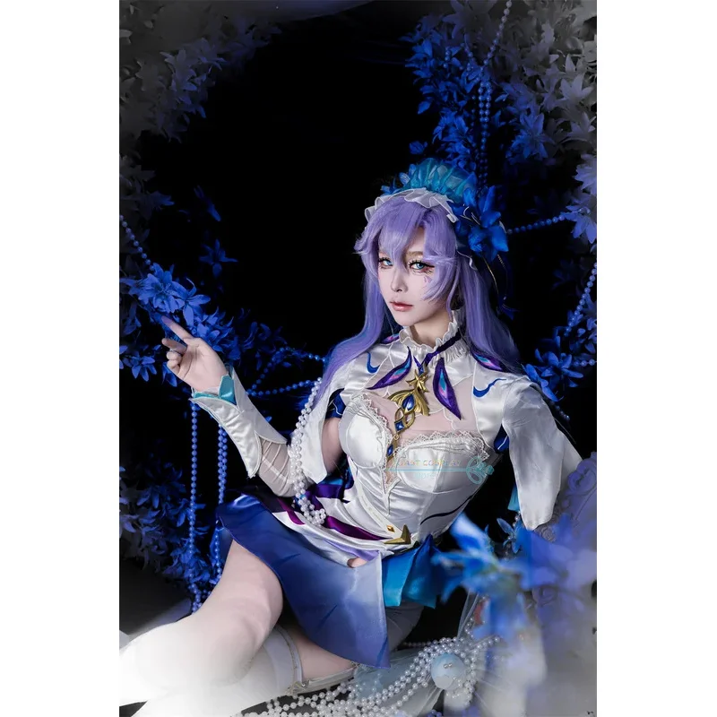 Cantarella 코스프레 게임 Wuthering Waves Cantarella 코스프레 의상 드레스 카니발 할로윈 애니메이션 파티 복장 가발 신발