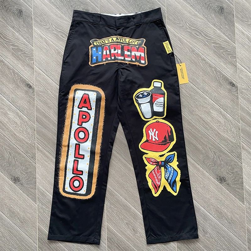 

Повседневные брюки Street Sle в стиле ретро, длинные прямые брюки из хлопка с эластичным поясом, для ежедневной носки, осень-зима, модные