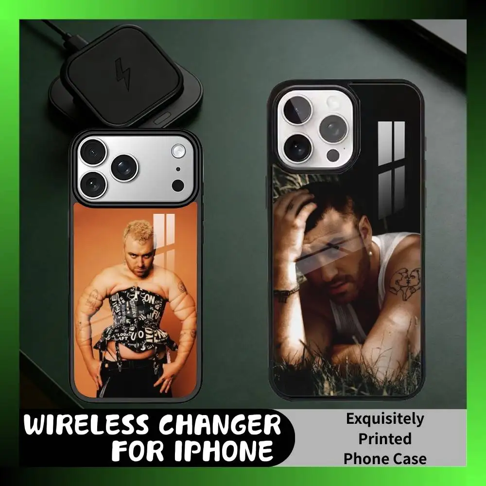 

Gay Singer S-Sam S-Smith Phone Case For iPhone17,16,15,14,13 Plus,Pro Max Magnetic For Magsafe Wireless Charging