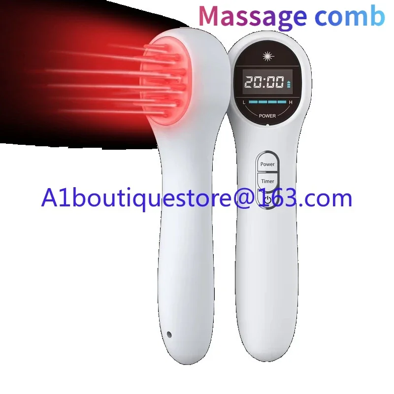 Red light therapy comb scalp massager hair blood circulation