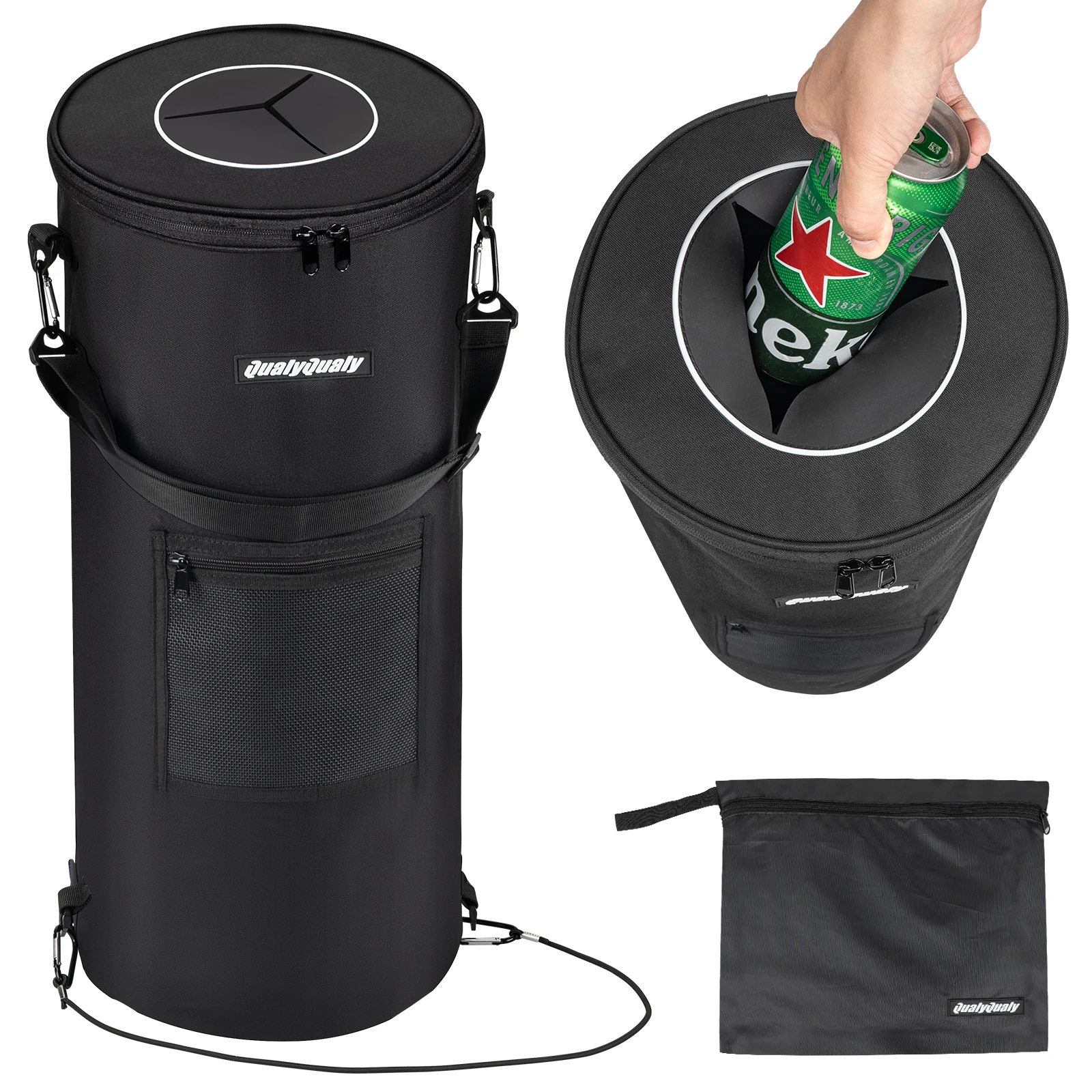

Portable Boat Trash Can Leak Resistant Reusable Trash Bag Marine Trash Can for Fishing Sandbar Camping Kayak Pontoon Boat