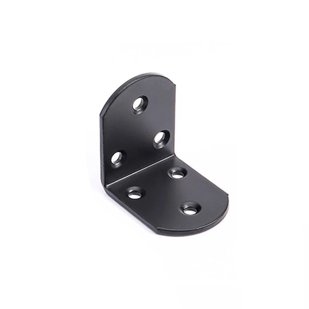 Brand New Home Angle Brackets Corner Brackets Furniture Hardware Heavy Duty Iron Metal Anti-rust Black Curved Beds