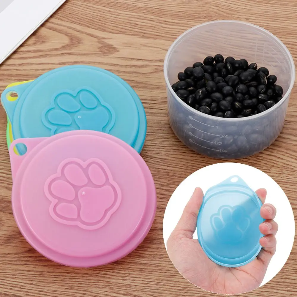 1/3/5 PCS Pet Food Tin Cover Plastic Lids Can Caps Fresh Top Covers Storage Reusable Food Storage Keep Fresh Tin Cover Cans Cap