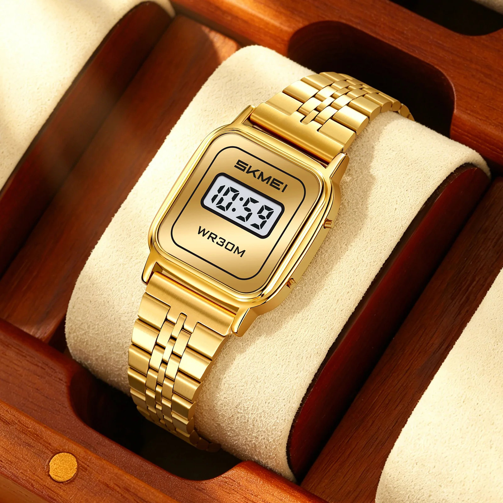 Reloj de pulsera digital de lu - Vintage Watch Crystal reseña y precio