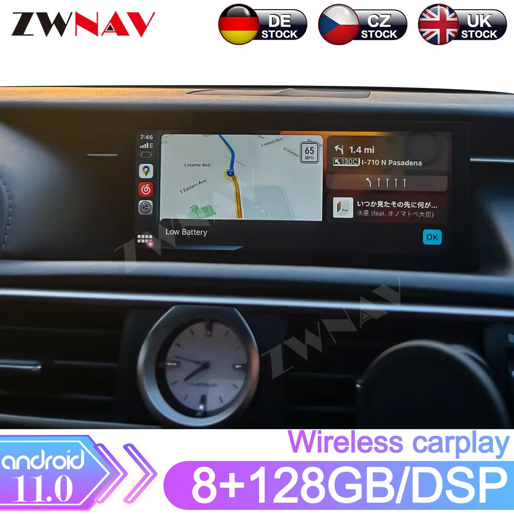 

10.25'' Car Radio GPS Navigation Multimedia Player CarPlay Auto radio Screen For Lexus RC 2016-2018 Stereo Android 13 Headunit