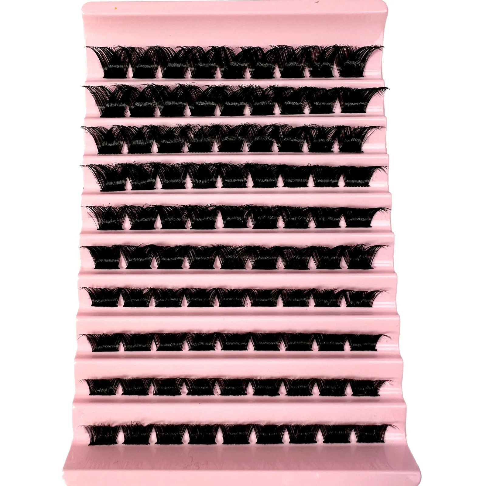 10 linhas de cílios postiços grupos individuais cílios cluster aparência natural onda fofo cluster cílios diy extensão de cílios maquiagem