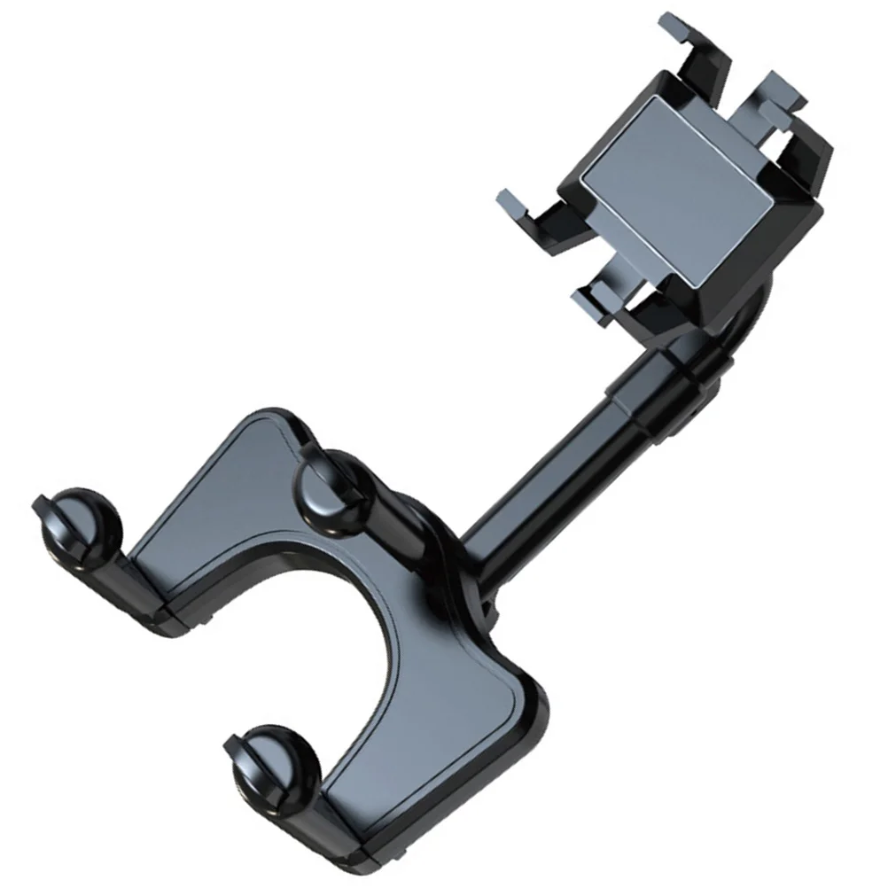 

Car Phone Bracket Black Multifunctional Clip-Type Holder for Safe Driving View Universal Mount Compatible with All Mobiles