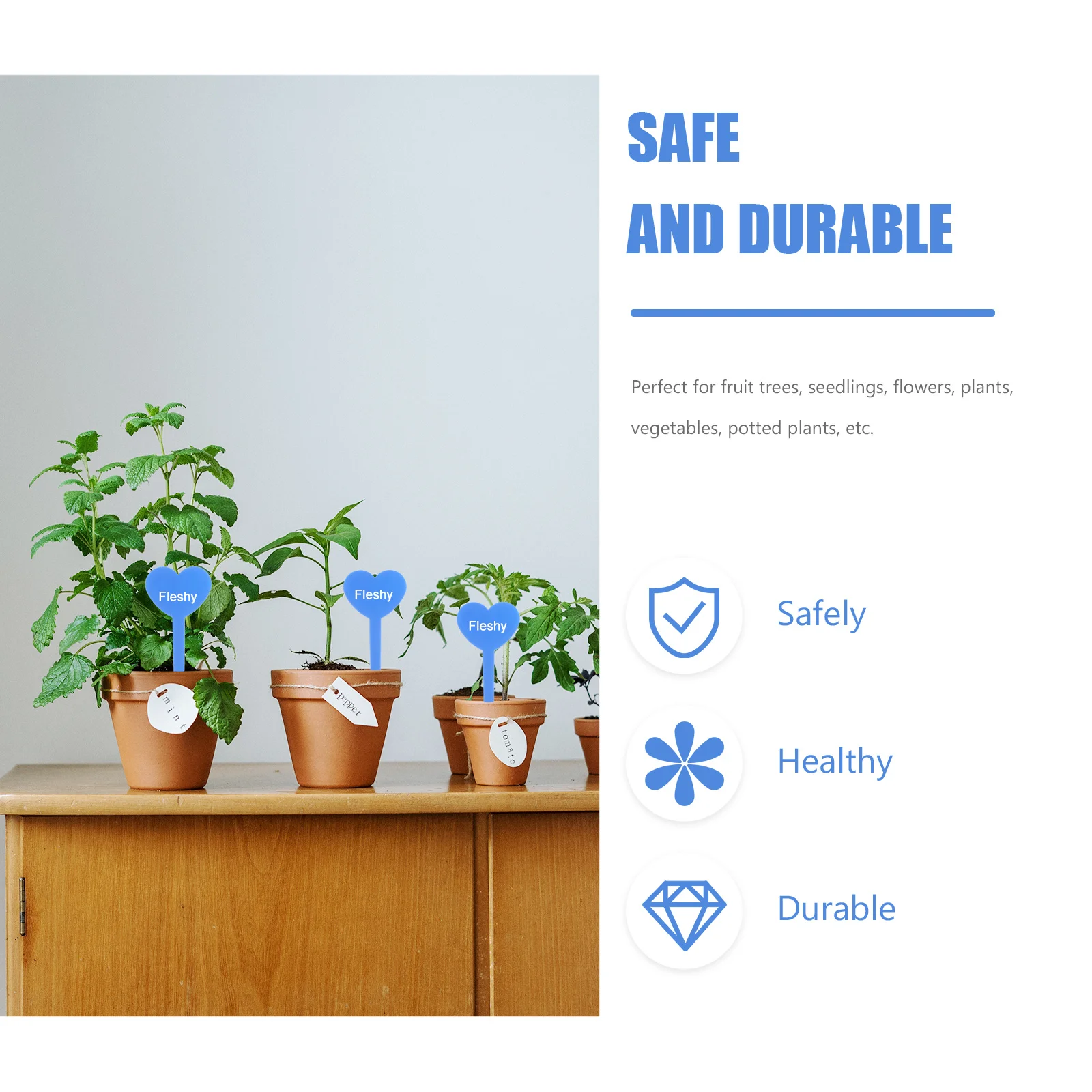 

100Pcs Replaceable Garden Marker Plant Labels Durable Tags for Seedlings Flowers Vegetables Garden Marker Decorative Plant Label