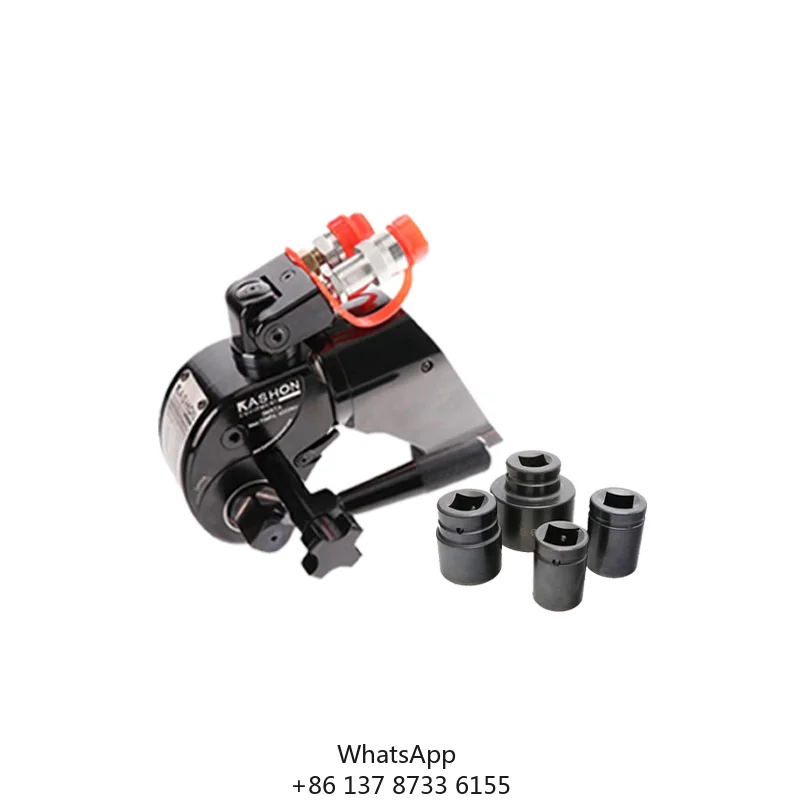 

KASHON Lightweight 1\" Hydraulic Torque Wrench 10000psi Adjustable Torquing Square Drive 433-4332Nm 3MXTA 433 Hydraulic Tools