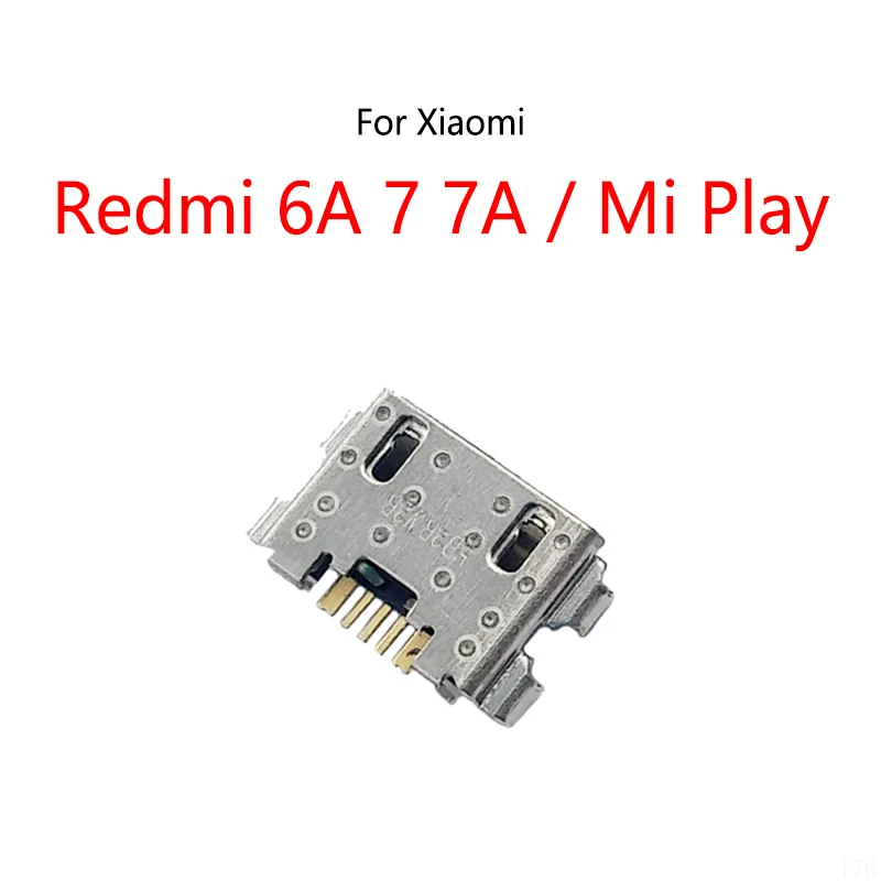 

500PCS/Lot For Xiaomi Mi Play / Redmi 6A 7 7A Micro USB Charging Dock Charge Socket Port Jack Plug Connector